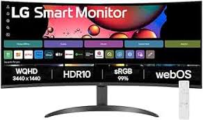Monitor LG MyView Smart 34" Curvo WQHD VA 100Hz 5ms - 34SR60QC-B