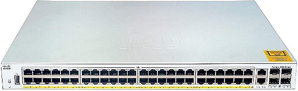 Switch Cisco Catalyst  48 Portas GbE PoE+ 370W 4 Portas 1G SFP C1000-48P-4G-L