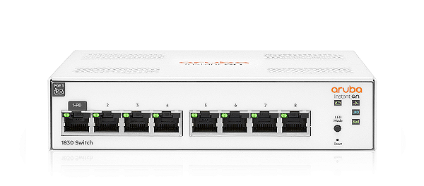 Switch Aruba Instant On 1830 8 Portas GbE JL810A