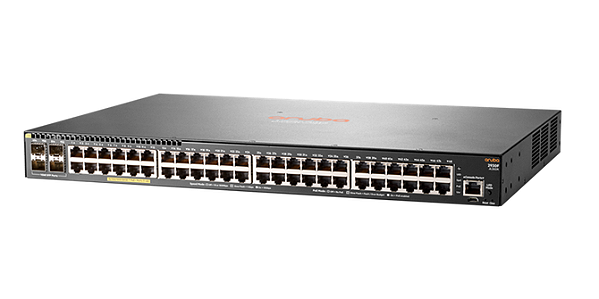 Switch Aruba 2930F 48 Portas GbE PoE+ 4 portas SFP JL262A