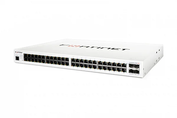 Switch Fortinet FS-148F-FPOE 740W com Licença Forticare Premium 1 Ano