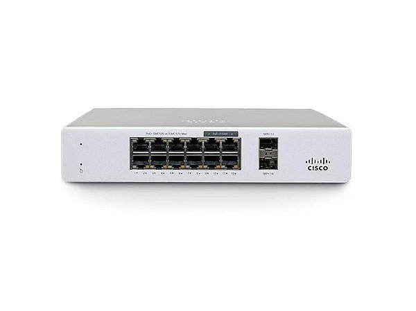 MERAKI MS130-12X CLOUD MGD. 8GE + 4X(2.5GE) 240W POE SWITCH