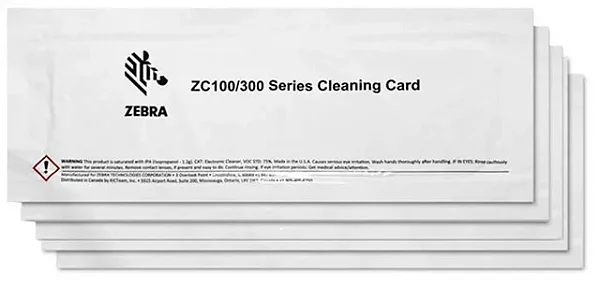 Kit Limpeza Zebra Para Impressora ZC100 105999-311-01