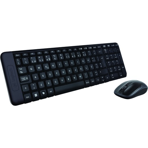 Combo Teclado E Mouse Sem Fio Logitech Mk220 Cinza W