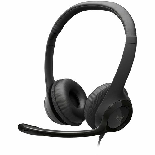 Headset Com Fio Estereo Usb Logitech H390 Preto W