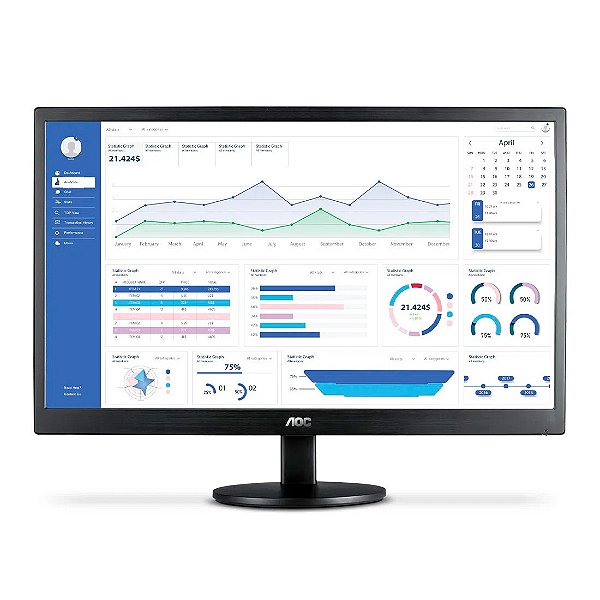 Monitor AOC 18'5 LED 60hz Hd VGA/HDMI - E970SWHNL