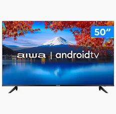 Smart Tv Aiwa 50 Polegadas Android 4k Borda Ultrafina Preto