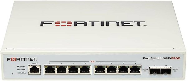 Switch Fortinet FS-108F-FPOE com Licença Forticare Premium 3 Anos