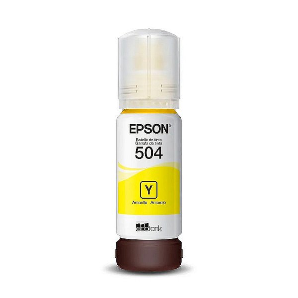 Refil de Tinta Epson T504 Amarelo 6K - T504422-BR