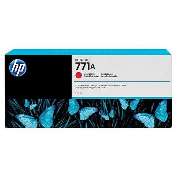 Cartucho de Tinta HP 771A Vermelho PLUK 775ml B6Y16A