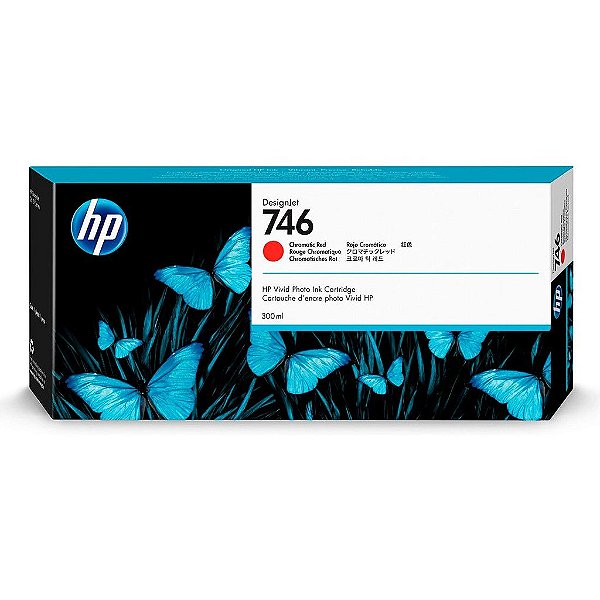 Cartucho de Tinta HP 746 Verm. Crom. PLUK 300ml P2V81A