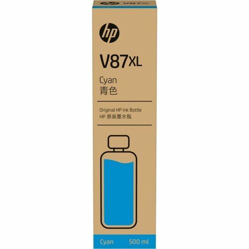 Cartucho Tinta Plotter Hp V87Xl Ciano Engarrafado 500Ml