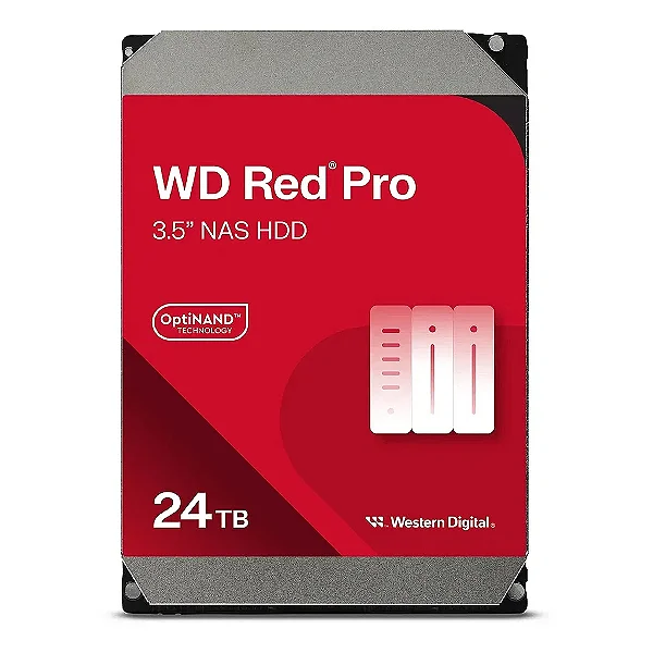 HD Interno 24TB Western Digital RED PRO Sataiii 512MB WD241KFGX
