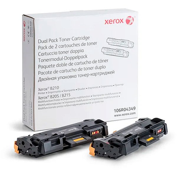 Toner Xerox Preto 6.000 Páginas - 106r04349no
