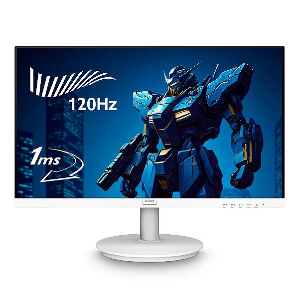 Monitor Philips 21.5" Full HD VA 120Hz 1ms Branco - 221v8lbw3-57
