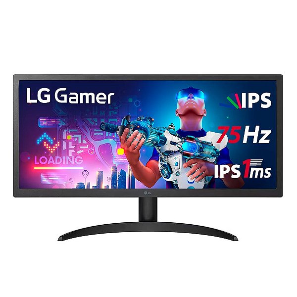 Monitor LG 26WQ500-B 25,7" IPS WFHD UltraWide - 26WQ500-B.AWZM - 26wq500-b-awzm