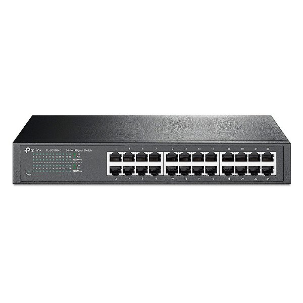Switch TP-LINK Mesa/Rack 24 Portas Gigabit TL-SG1024D.