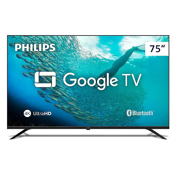 Smart TV Philips 75" 4K UHD Google TV - 75pug701978