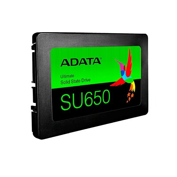 SSD Adata 1TB SU650 SATA3 2,5 7MM Leitura 520MB/S Gravacao 450MB/S - asu650ss-1tt-r