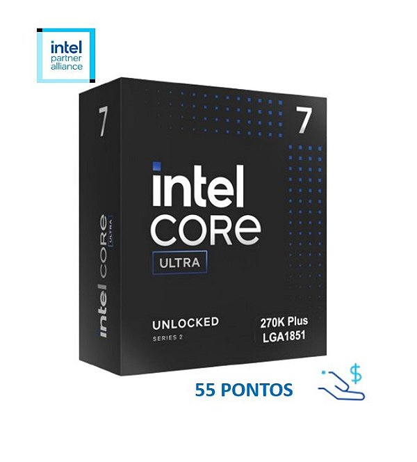 Processador Intel Core Ultra 7-270K Arrow Lake-S 5.5GHZ 40MB - sem Cooler - bx80768270k