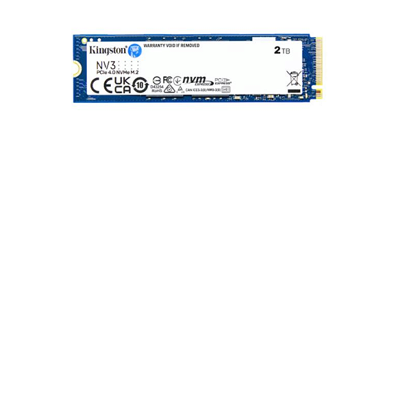 SSD Kingston 2TB NV3 M.2 2280 Nvme Pcie 4.0 Leitura 6000MB/S Gravacao 5000MB/S - Snv3s-2000g