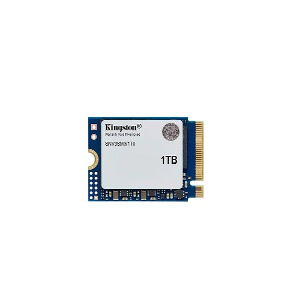 SSD Mini Kingston 1TB NV3 M.2 2230 Nvme Pcie 4.0 Leitura 6000MB/S Gravacao 4000MB/S - Snv3sm3-1t0