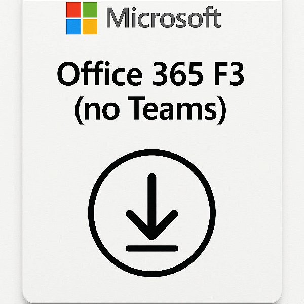 Office 365 F3 (no Teams) Microsoft CSP - cfq7ttc0lgzw-01f
