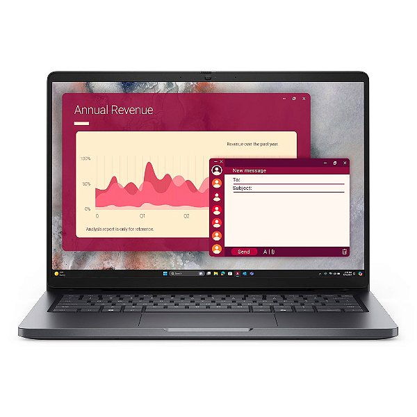 Notebook Dell Pro 14" CSG AMD Ryzen 5 PRO 230 16GB 512GB SSD Windows 11 Pro - 210-BRMX-NBP1405 - 210-brmx-004p