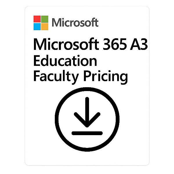 Microsoft 365 A3 Education Faculty Pricing 1 Ano CSP - cfq7ttc0lhpl-00w