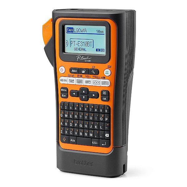 Rotulador Eletrônico Brother Portátil Profissional P-Touch Laranja - pte310btvp