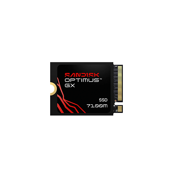 SSD Sandisk Optimus 2TB Gx 7100M M.2 2230 Nvme Pcie 4.0 GEN4 Leitura 7250MB/S Gravacao 6900MB/S SDSP71200TAT - sdsp71200tat-000e0