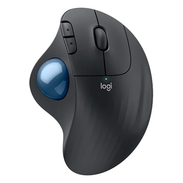 Mouse Logitech Ergo M575S Grafite sem Fio - 910-007031-c