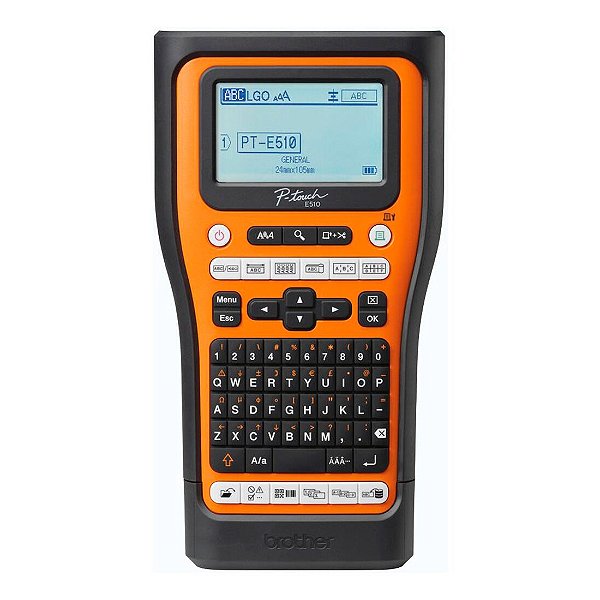 Rotulador Eletrônico Brother Portátil P-Touch Laranja - pte510vp