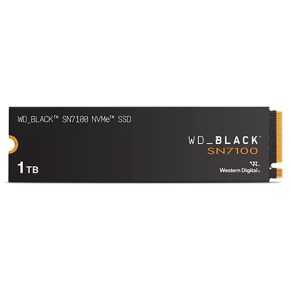 SSD Wd Black 1TB SN7100 M.2 2280 Nvme Pcie 4.0 GEN4 Leitura 7250MB/S Gravacao 6900MB/S - wds100t4x0e