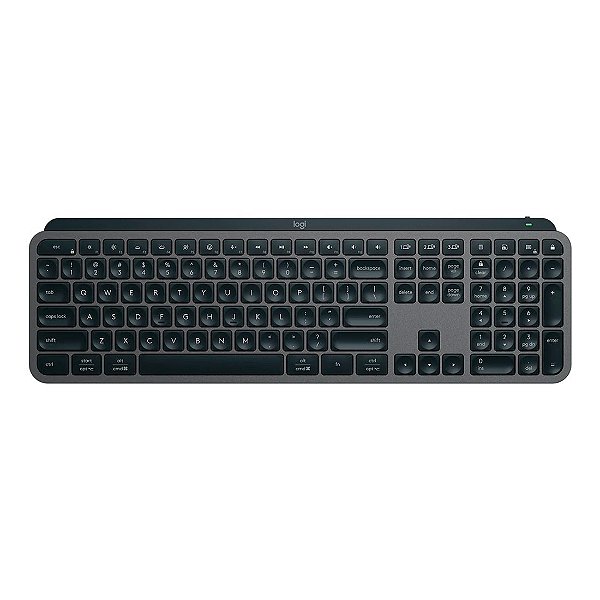 Teclado Logitech MX Keys S Preto Sem fio Padrão US - 920-011563-c