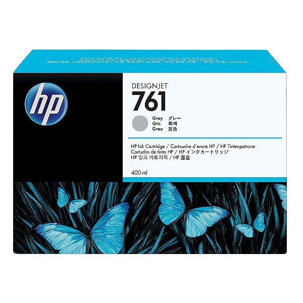 Cartucho de Tinta HP 761 Cinza PLUK 400 ml - cm995a