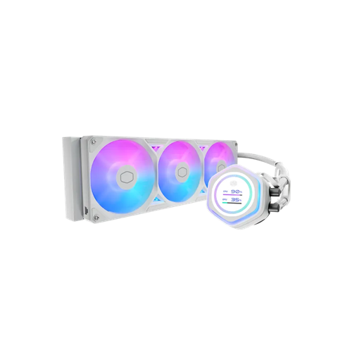 Water Cooler Masterliquid Atmos Ii LCD 36CM Branco Argb Cooler Master - mlx-d36m-a25sz-lw