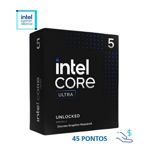 Processador Intel Core Ultra 5-245KF Arrow Lake-S 4.2 Ghz 24MB - sem Cooler - sem Video On Board - bx80768245kf