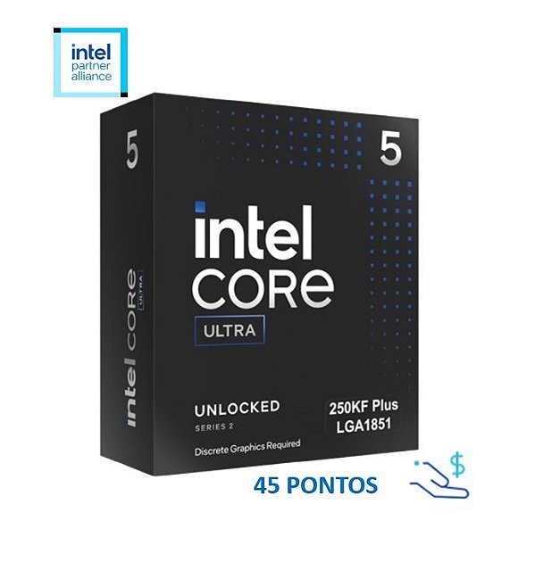 Processador Intel Core Ultra 5-250KF Arrow Lake-S 5 Ghz 30MB - sem Cooler - sem Video On Board - bx80768250kf