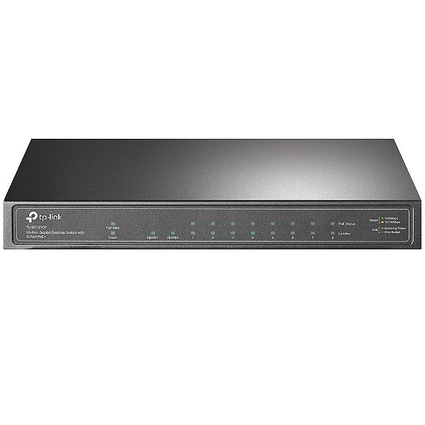Switch Tp-Link Omada 10 Pts Gigabit Nao Gerenciavel 8P POE+ 1P SFP - tl-sg1210p
