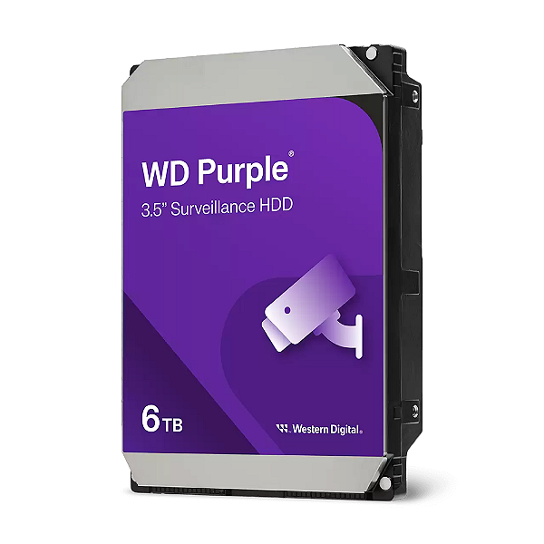 Hd Interno 6TB Western Digital Purple Sataiii 256MB - wd64purz