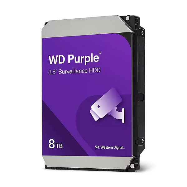 Hd Interno 8TB Western Digital Purple Sataiii 256MB - wd85purz