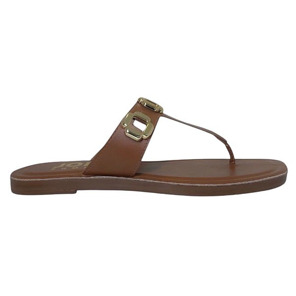 Zara rasteira coffee