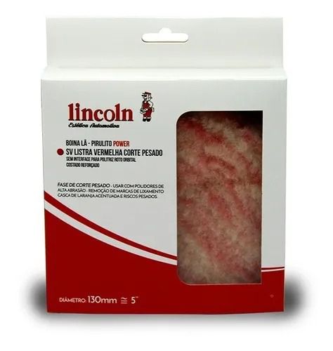 Boina De Lã Sv Corte Pesado Vermelha Pirulito 5 Pol Lincoln