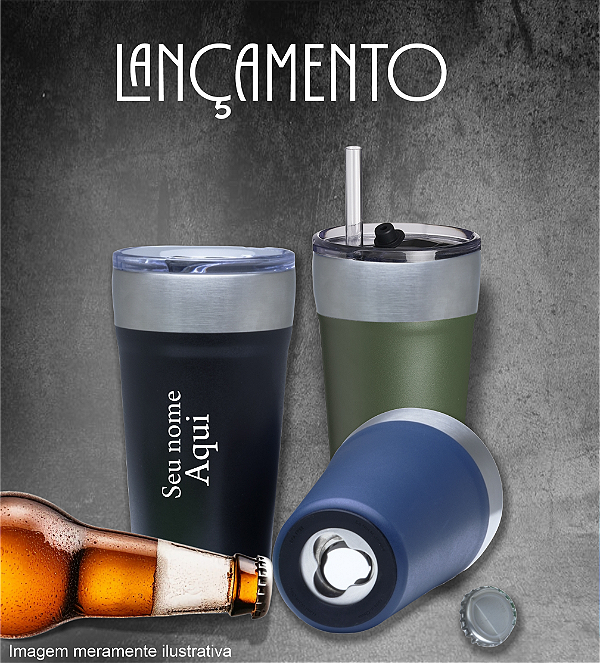 Copo Térmico com Canudo 500ml