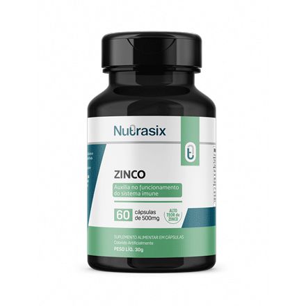 Zinco cápsulas 500mg com 60