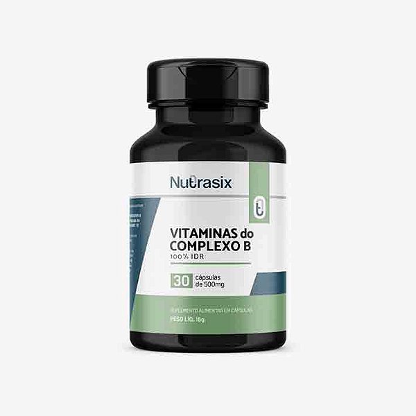 Vitaminas do Complexo B Cápsulas 500mg - 60