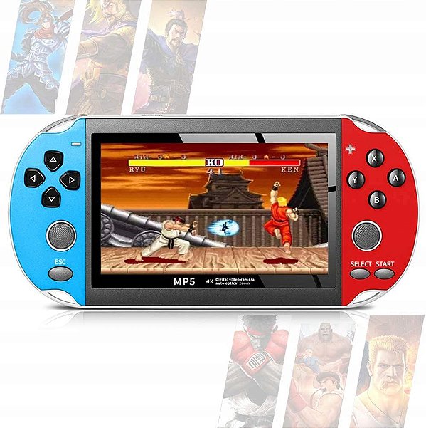 Mini Game Portátil Portátil Arcade Mp5 Double Rocker Jogos Clássicos - VALE  WEB