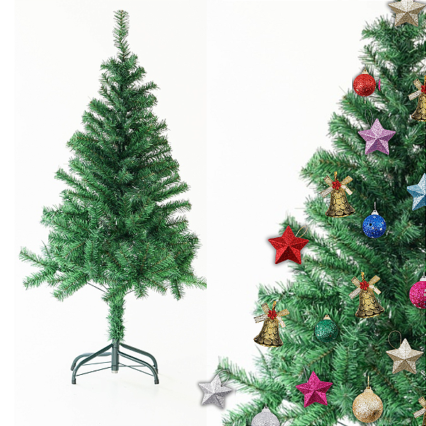 Árvore Pinheiro De Natal 150cm 200 Galhos Verde Tradicional