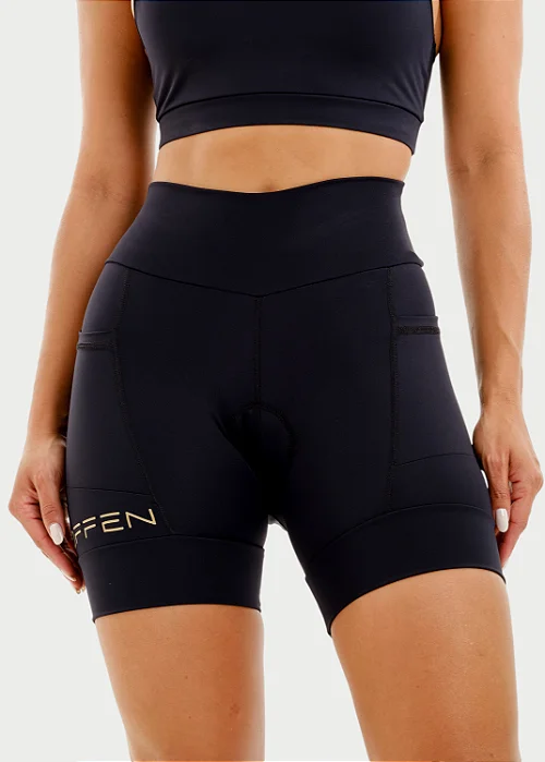 Bermuda Feminina Dallas Black (com bolso)